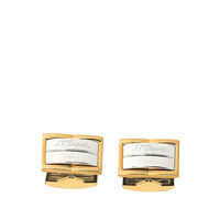 Cufflinks Gatsby Steel and Gold, small